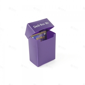 Scatola per mazzo di carte collezionabili in plastica viola | Fabbrica di accessori TCG YAGELI 