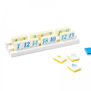 Set di piastrelle Rummy in acrilico viola 