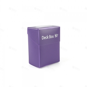 Scatola per mazzo di carte collezionabili in plastica viola | Fabbrica di accessori TCG YAGELI 